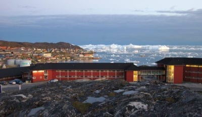 Hotel Arctic in Ilulissat with a view of the Icefjord