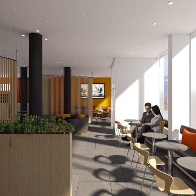 Lobbyen på Hotel HHe Express