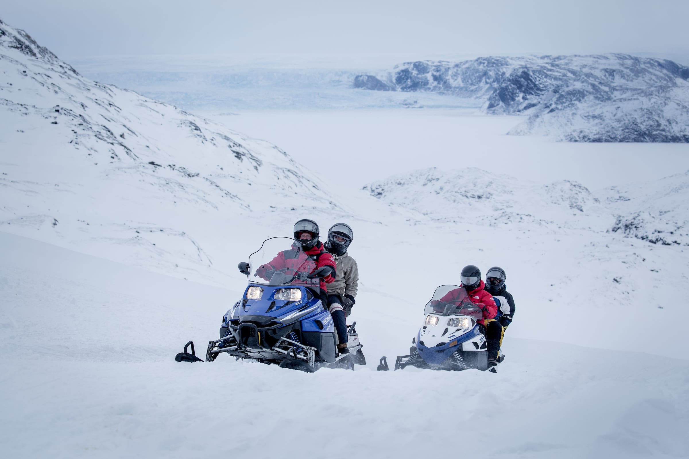 A Snowmobile Ride in The Ilulissat Backcountry In Greenland - Photographer: Mads Pihl, Visit Greenland